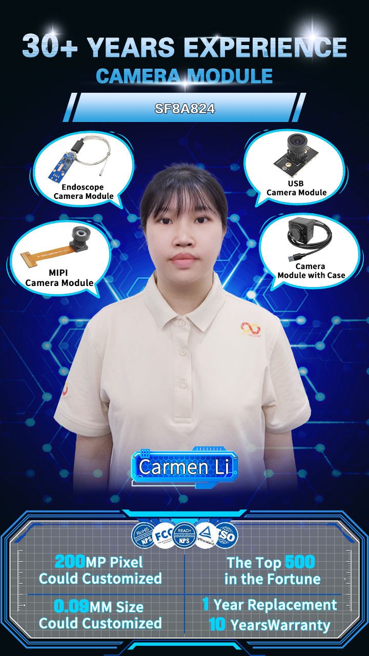 Hi I am Carmen from SincereFirst, are you looking for USB camera module? We are excited to say that we have finally released a 4K USB3.0 camera module! It's from 8MP IMX317 Starvis sensor, and it is with good low light effect. It can be plug and play. it is Type-C interface, and can be connected to mobile phone. Would you like to try? Looking forward to your coming email.